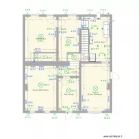 Plan maison 7020  Ancienne Maison  plan &eacute;lectrique