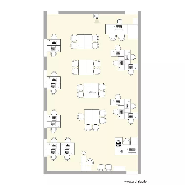 Plan de la salle. Plan de 