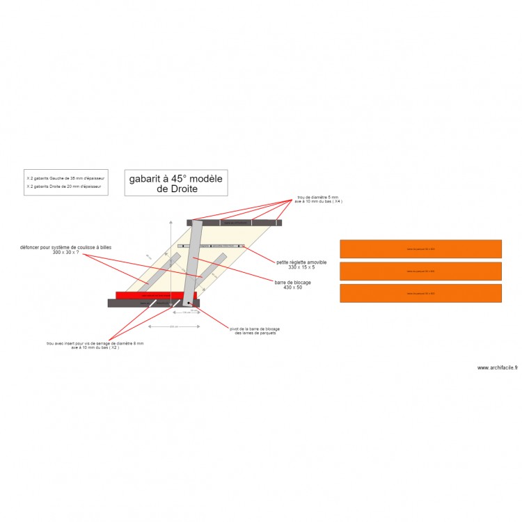 proto gabarit tenonneuse v2. Plan de 0 pièce et 0 m2