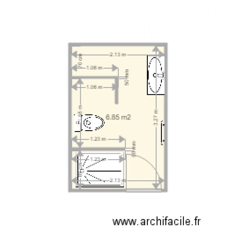 SDB Nadège REMBERT. Plan de 0 pièce et 0 m2