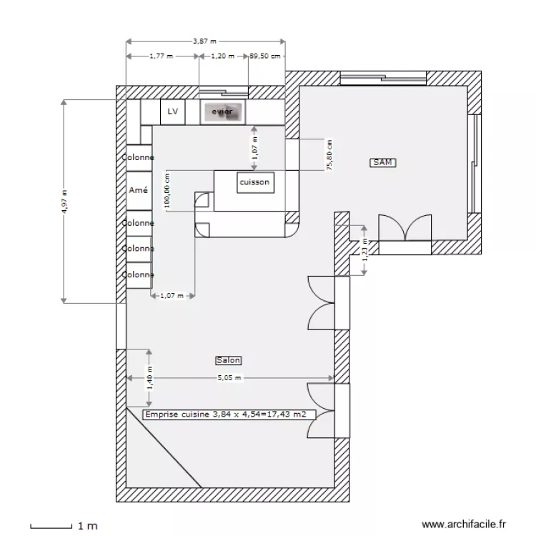 Cuisine Severine C16. Plan de Cuisine Severine C16. Plan de