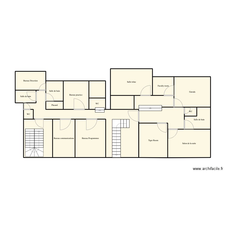 DCL 1er étage château. Plan de 0 pièce et 0 m2