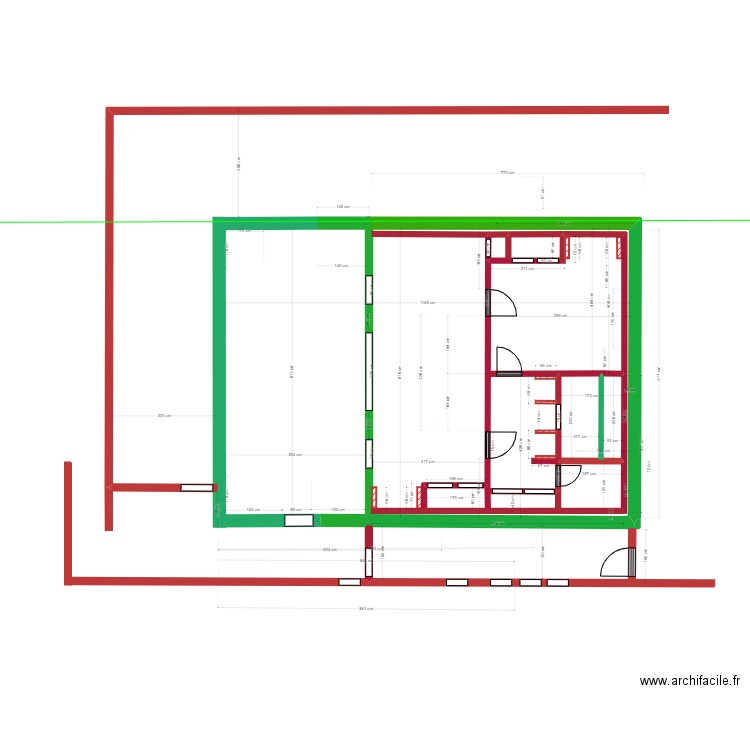 Modification Maison maçonnerie 7. Plan de 0 pièce et 0 m2