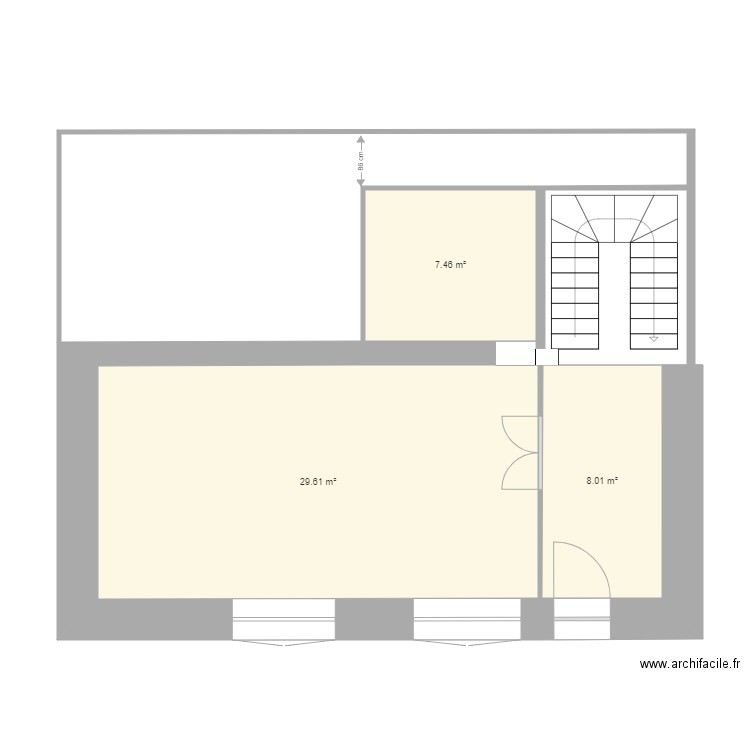 RDCMontceyappart. Plan de 0 pièce et 0 m2