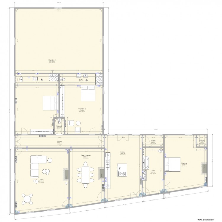 Maurice Etage ter. Plan de 0 pièce et 0 m2