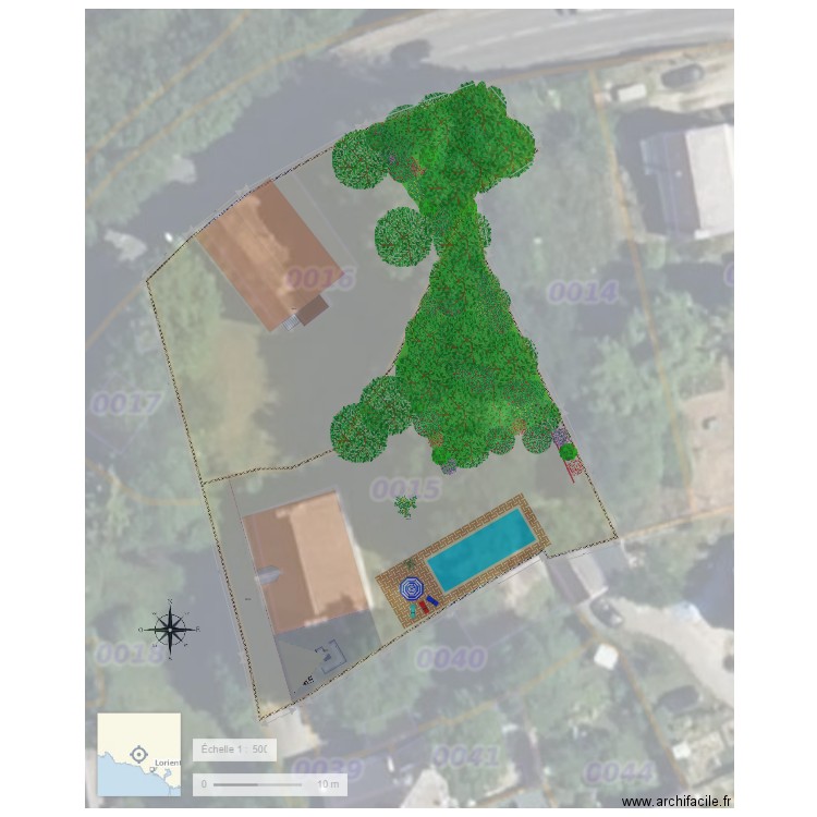 GeTLaurenceMicroForêtQuimperlé. Plan de 6 pièces et 2330 m2