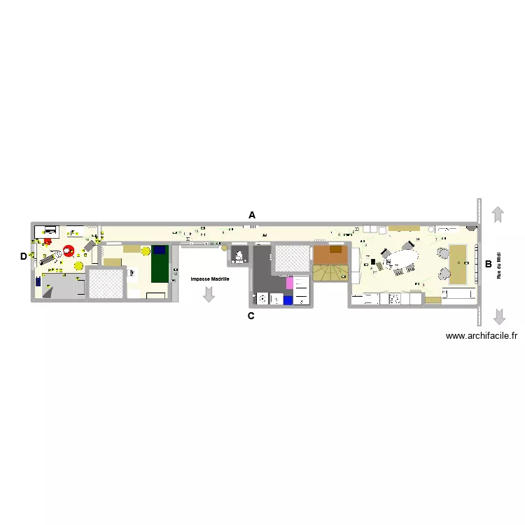 Midi 29 (appartement). Plan de 