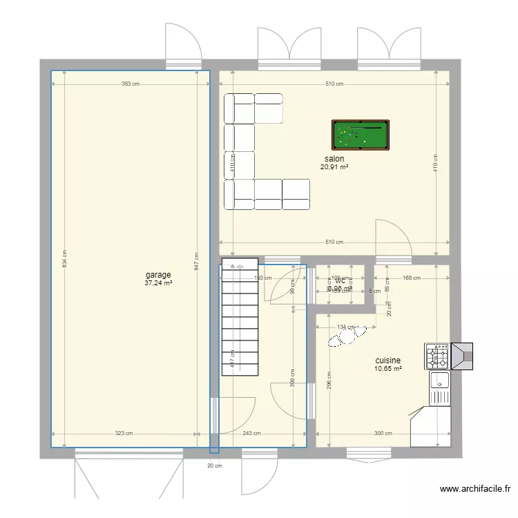 rez de chaussé. Plan de rez de chaussé. Plan de