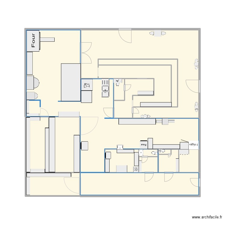 dodo pro. Plan de 14 pièces et 43 m2