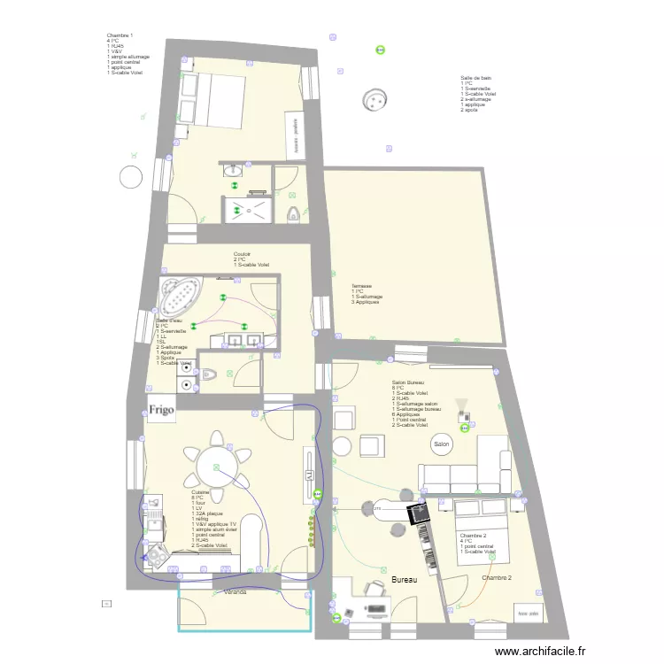 Mercurey 7 Elec 1. Plan de 