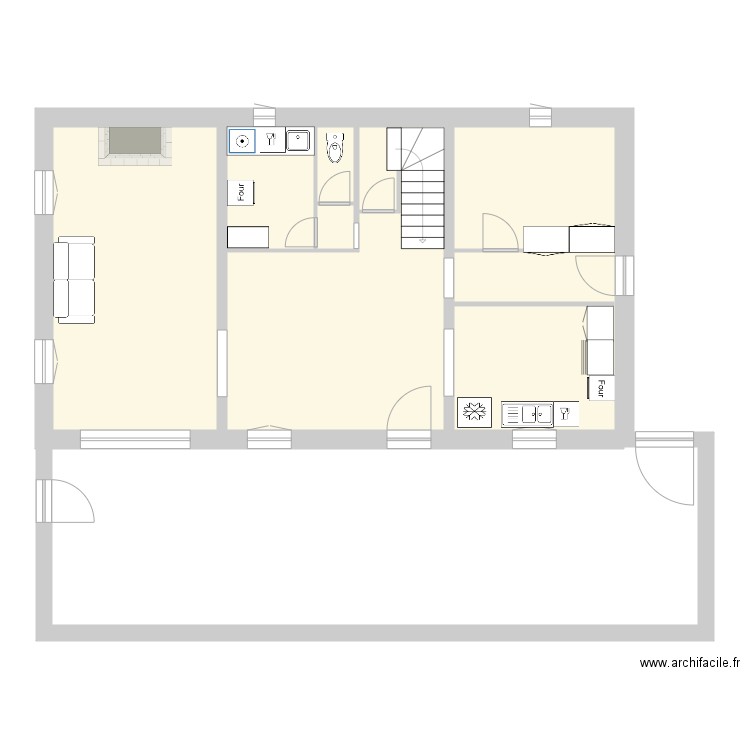 Bastide RDC. Plan de 0 pièce et 0 m2