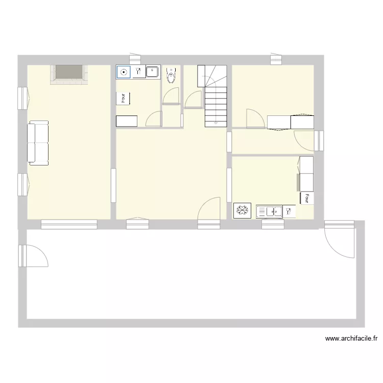 Bastide RDC. Plan de Bastide RDC. Plan de