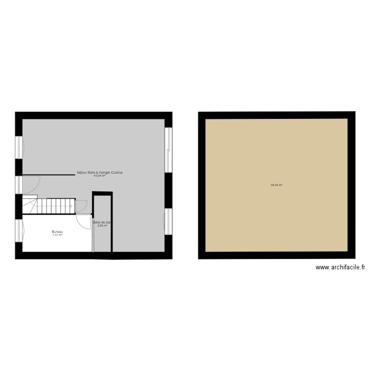 My home. Plan de 4 pièces et 108 m2