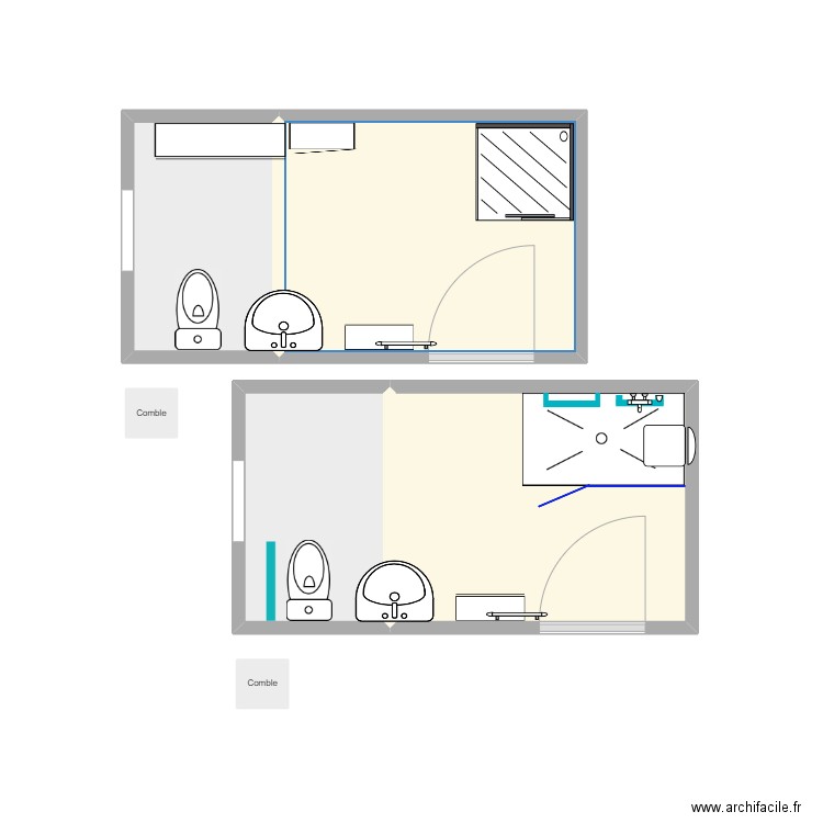 Salle de bain Wagentrutz . Plan de 0 pièce et 0 m2