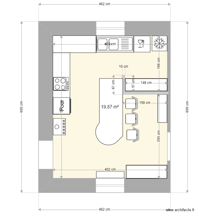 PlourivoKitchen_230102_2. Plan de 1 pièce et 20 m2