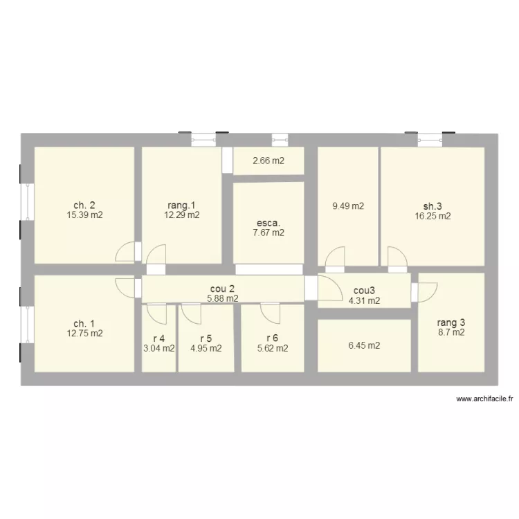 batiment chauvin &eacute;tage nouveau P. Plan de 