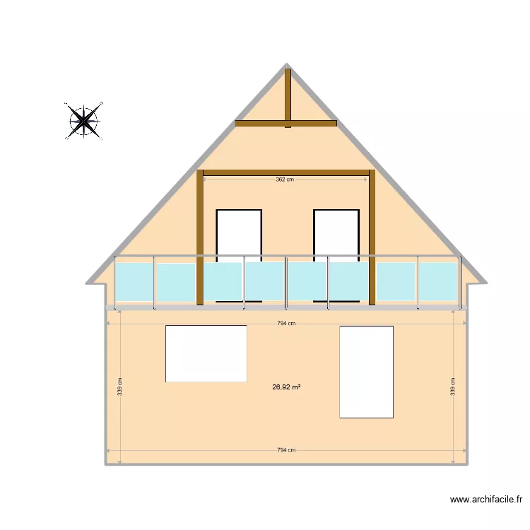 Facade BALCON ESSAI 2c. Plan de 