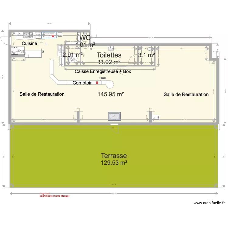 Le Paprika Bar Brasserie 2. Plan de 
