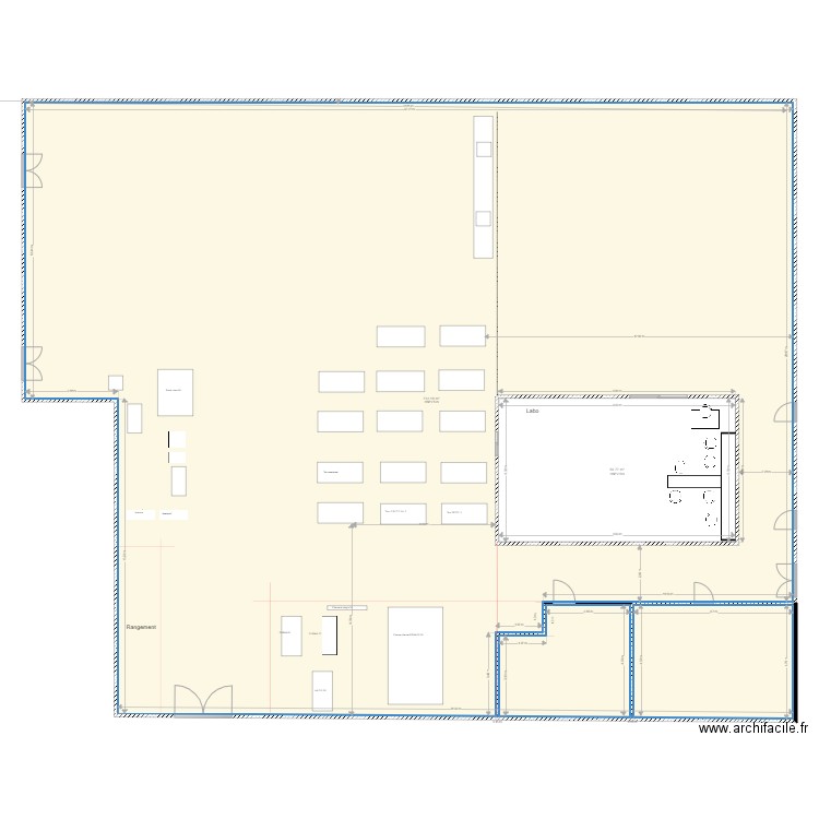 Cadastre usinage . Plan de 2 pièces et 837 m2