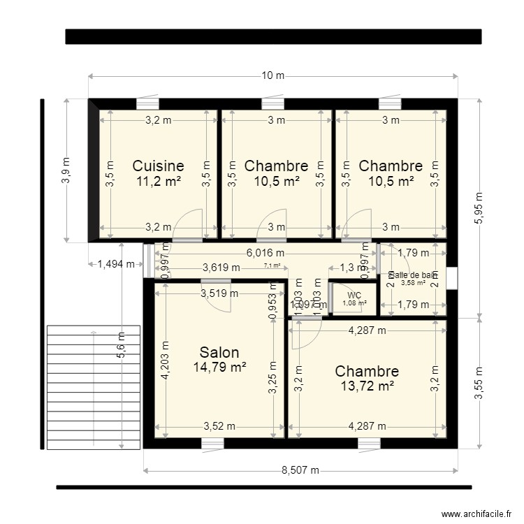 plan  2 etg. Plan de 0 pièce et 0 m2