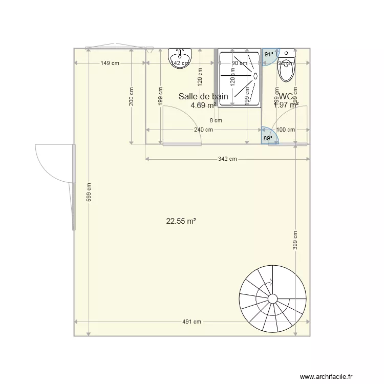 RDC DUPLEX MAZURE . Plan de 
