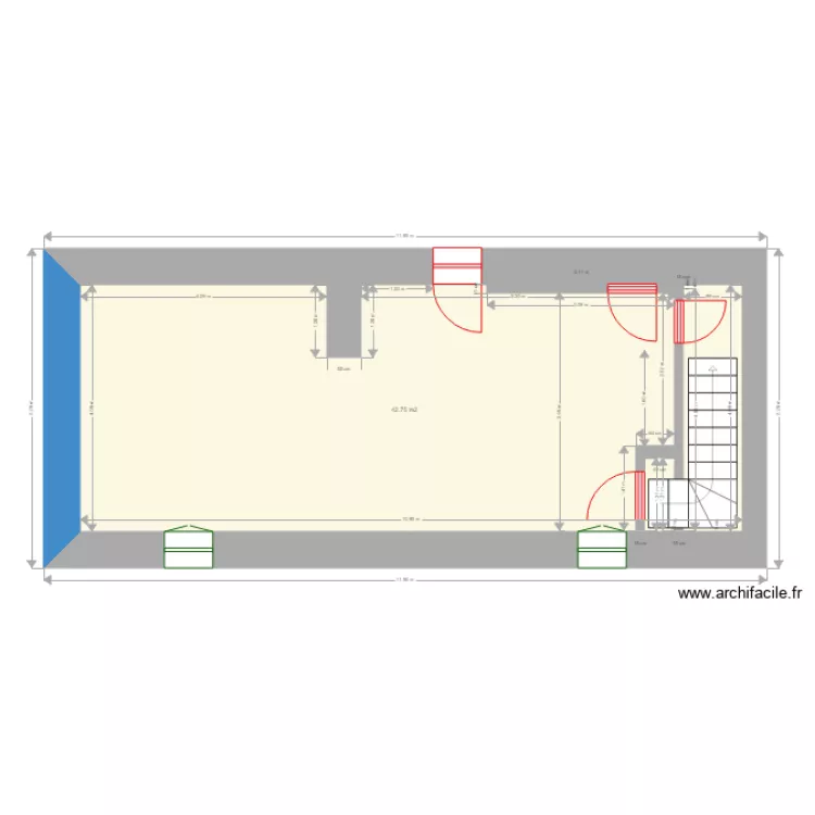 RDC MAISON RENDIE. Plan de 