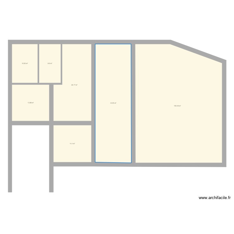 VLT 1. Plan de 0 pièce et 0 m2 VLT 1. Plan de 0 pièce et 0 m2