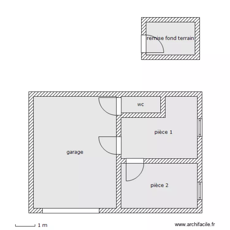 demerose abris. Plan de 