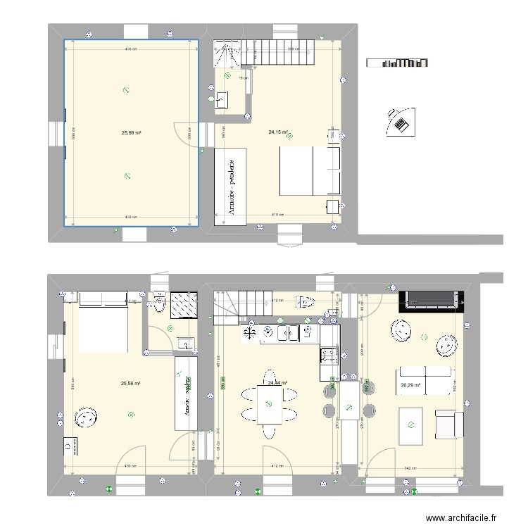 maison la  coste. Plan de 5 pièces et 120 m2