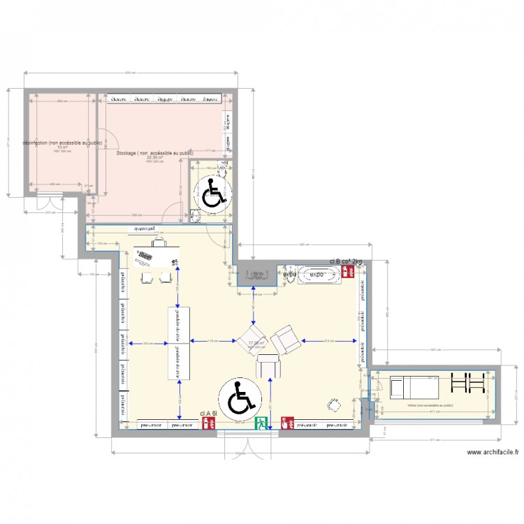 morières erp modif. Plan de 0 pièce et 0 m2