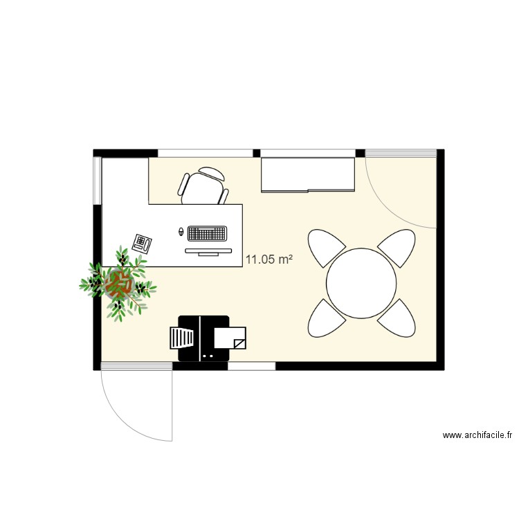 Bureau Direction. Plan de 0 pièce et 0 m2