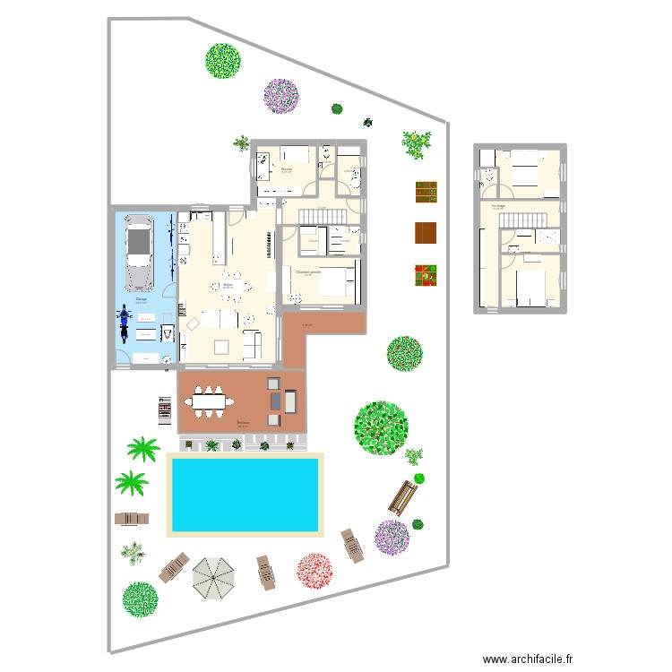Maison Meschers. Plan de 12 pièces et 185 m2