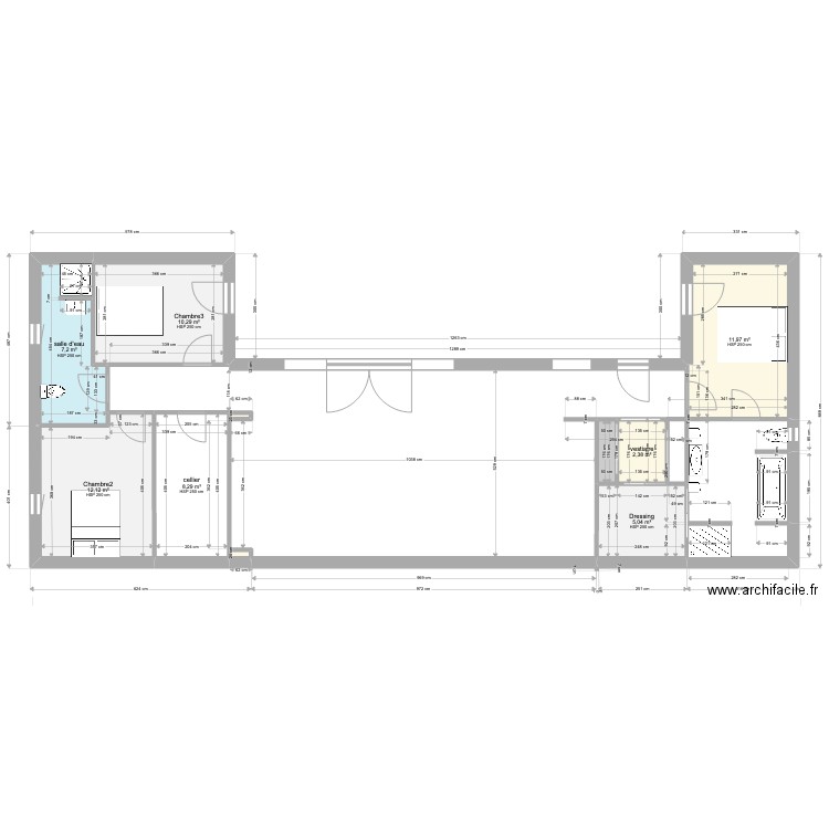 MAISON en U 131m2-24 juillet. Plan de 0 pièce et 0 m2