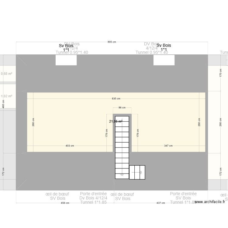 OLIJNYK. Plan de 13 pièces et 120 m2