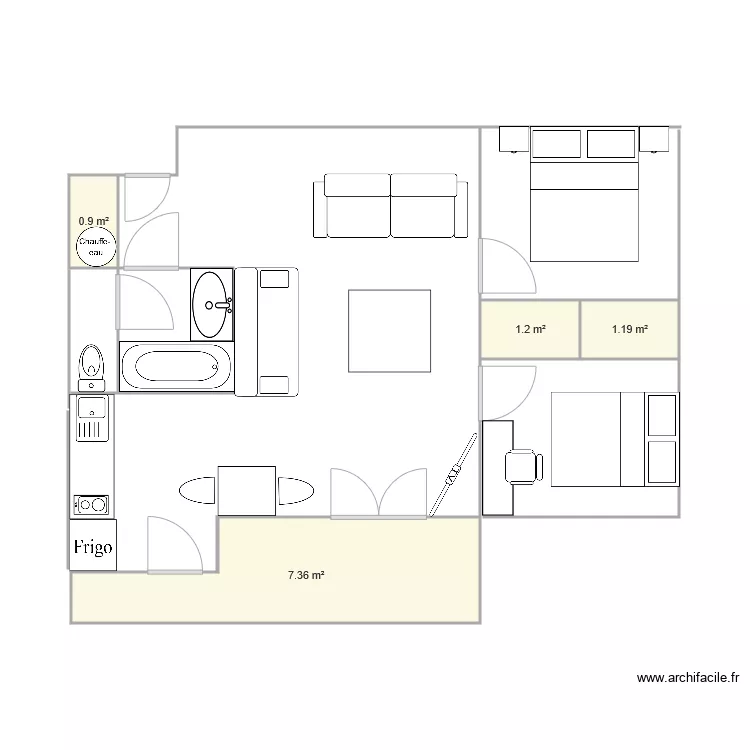 appart balma. Plan de 