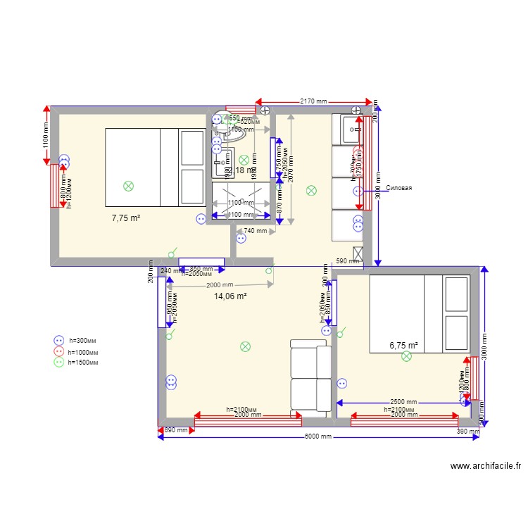 30 kr1 3. Plan de 0 pièce et 0 m2
