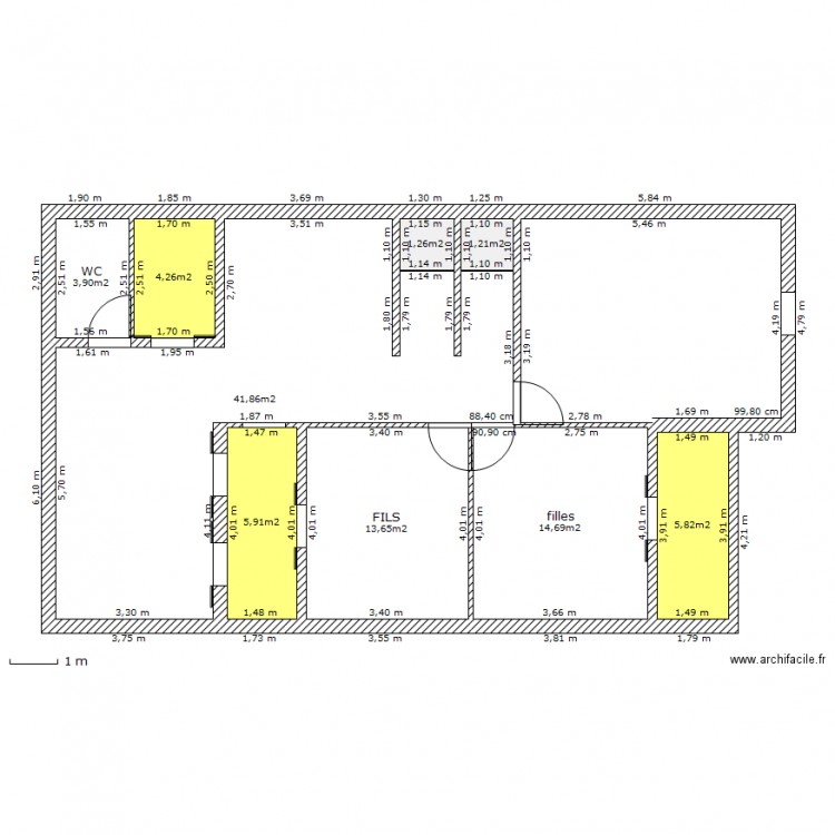 fondation5. Plan de 0 pièce et 0 m2