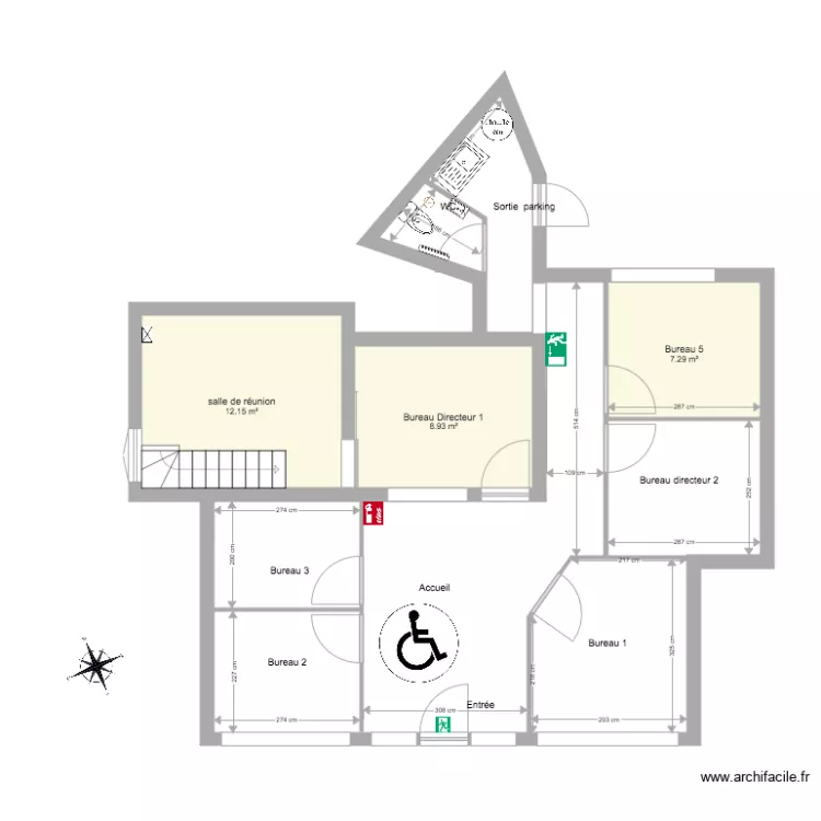 plan local commercial securit&eacute;. Plan de 