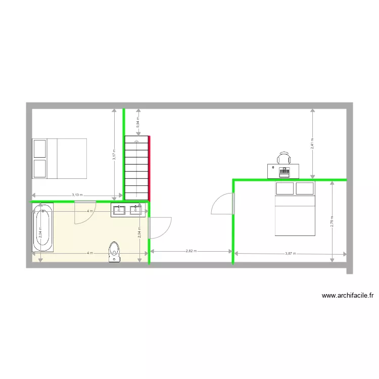 Plan comble. Plan de 