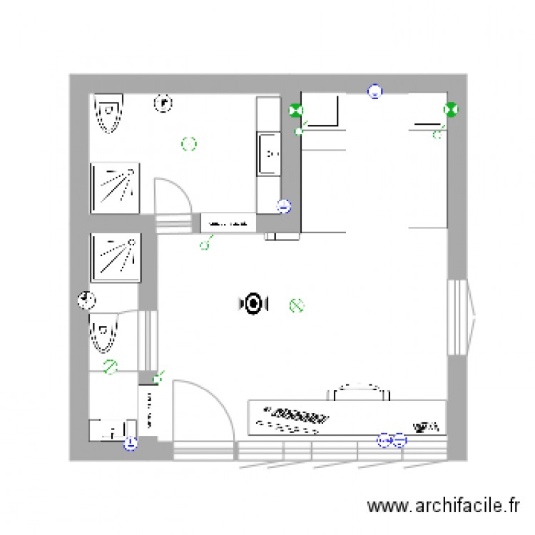 chambre internat lycée. Plan de 0 pièce et 0 m2