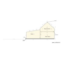 plan de coupe terrain batiment