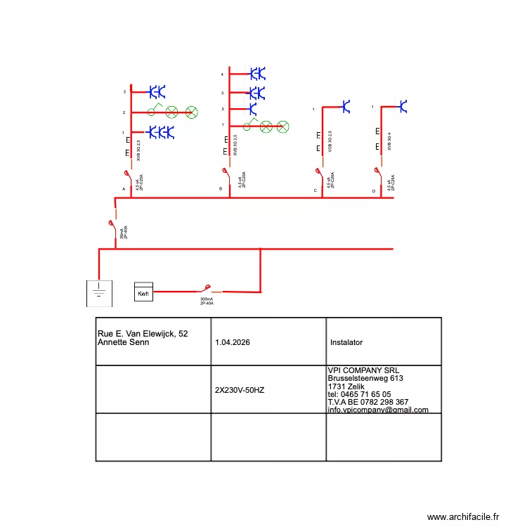 WEMEL1,5. Plan de 