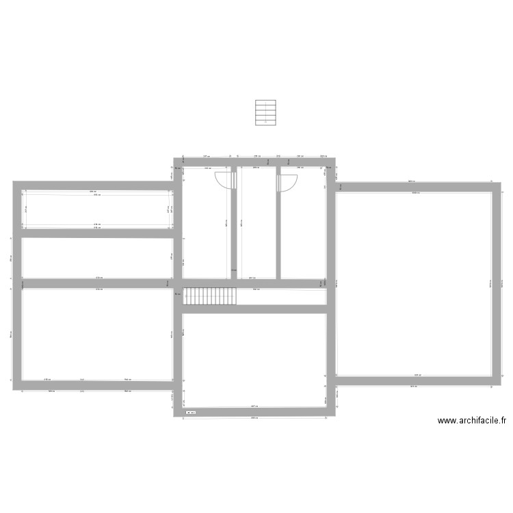 Hotel de  1 étage version 2. Plan de 0 pièce et 0 m2