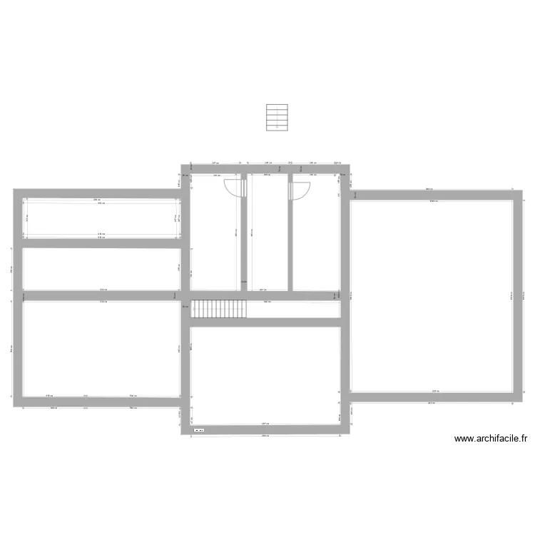 Hotel de  1 &eacute;tage version 2. Plan de 