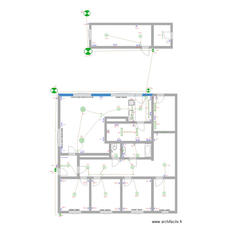 implantation electricte 18 10 2020. Plan de 0 pièce et 0 m2