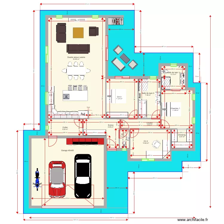 Plan Perso II 120 m2 . Plan de 