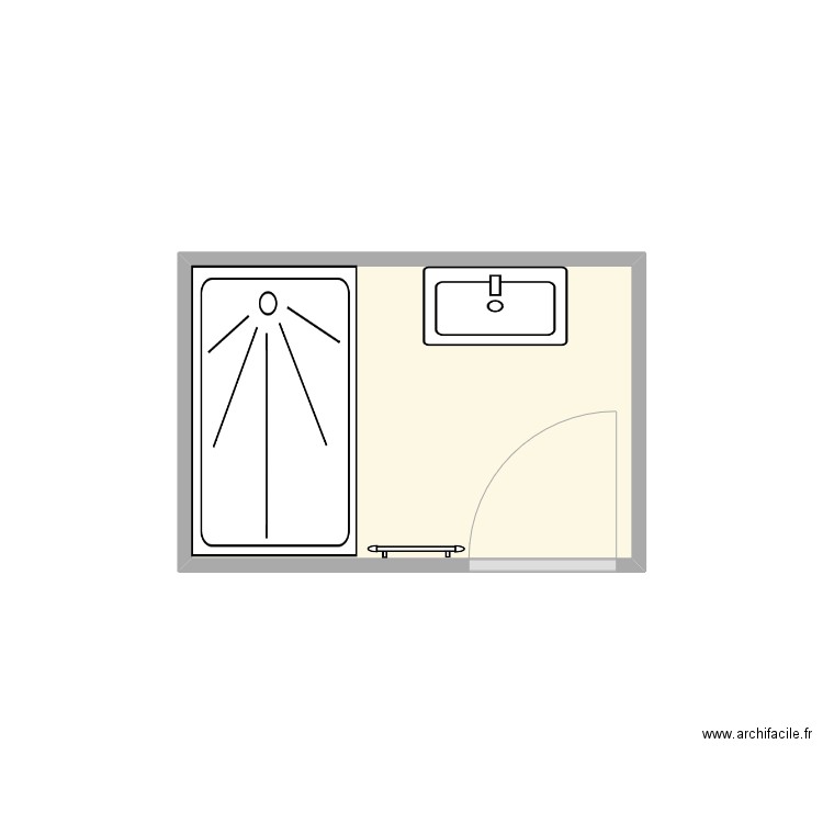 MATHILDE COUTEAU. Plan de 3 pièces et 8 m2