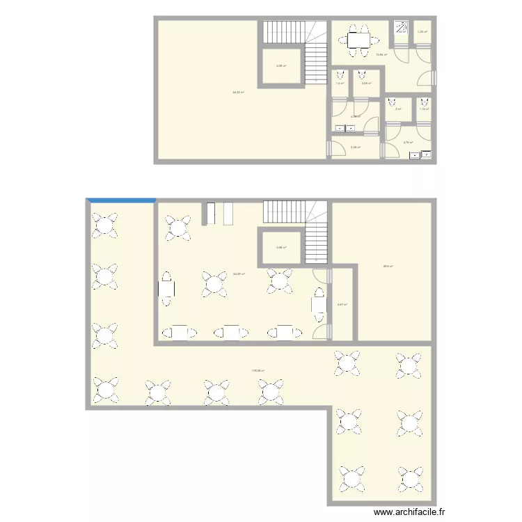 RESTO ET1 V200. Plan de 