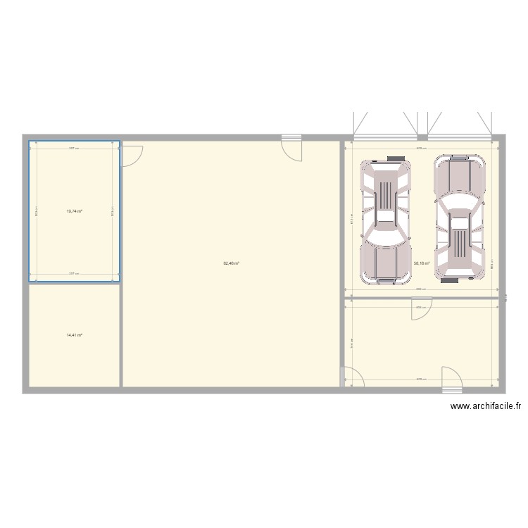 projet maison 1. Plan de 4 pièces et 175 m2