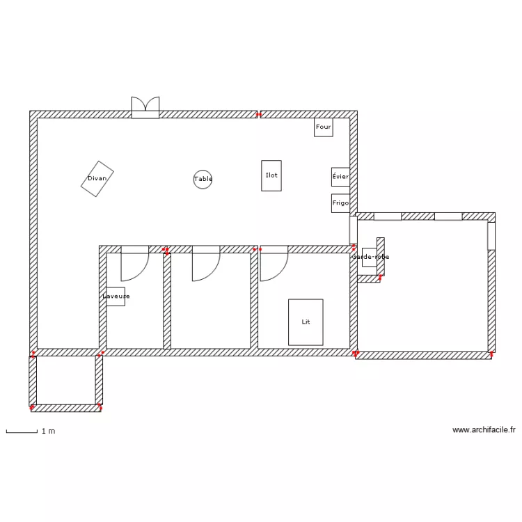 Premi&egrave;re &eacute;tage. Plan de 